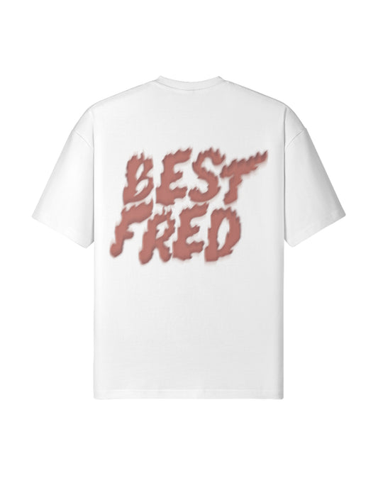 BEST FRED FLAMES CLASSIC TEE - WHITE