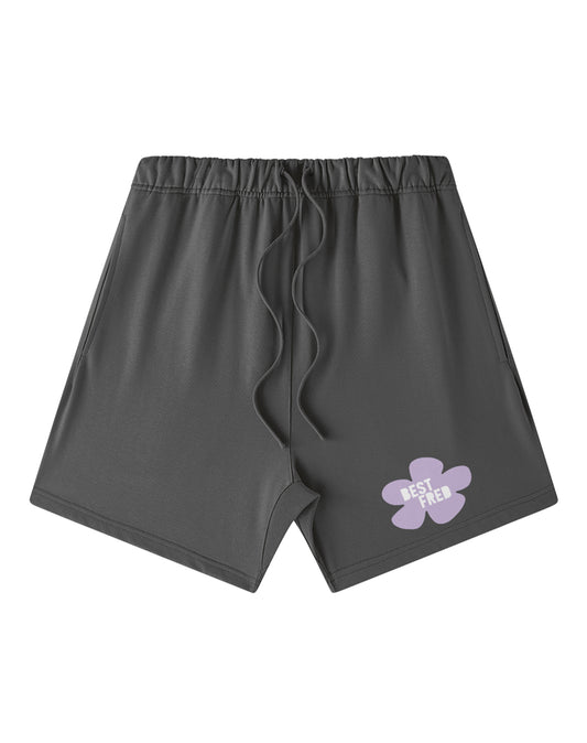 BEST FRED FLOWER RELAXED FIT SHORT - CARBON GREY