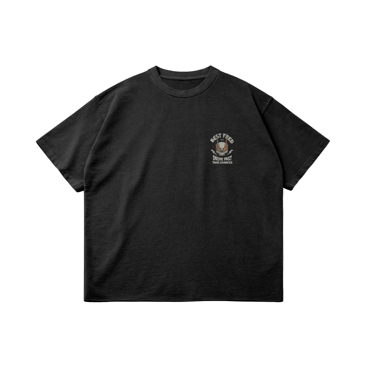 DRIVE FAST VINTAGE TEE - WASHED BLACK