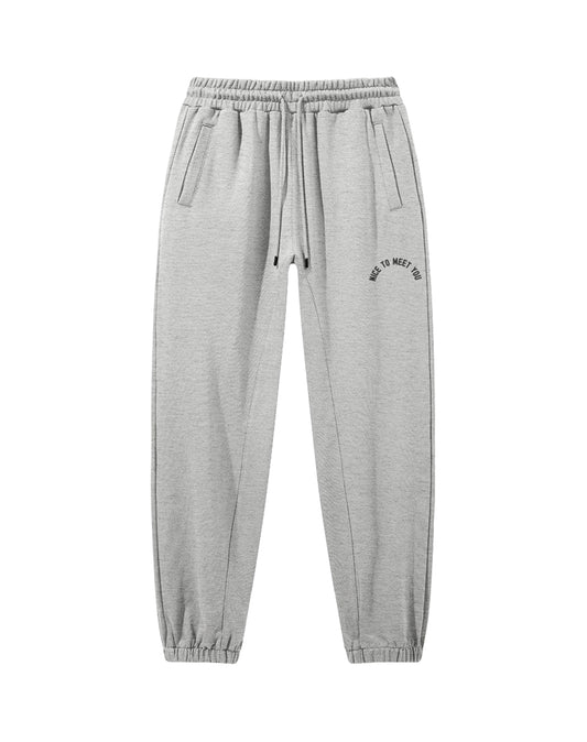 NICE TO MEET YOU RELAXED FIT JOGGER - HEATHER GREY