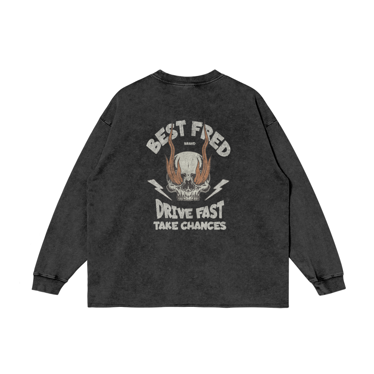 DRIVE FAST OS LONG SLEEVE - WASHED BLACK