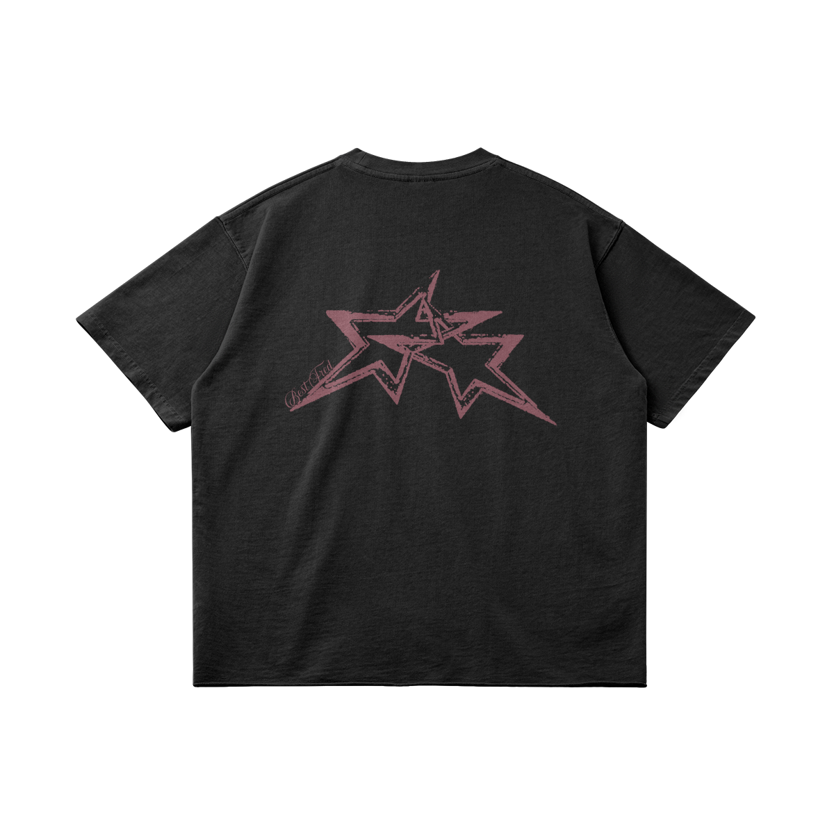 TWIN STAR VINTAGE TEE - WASHED BLACK